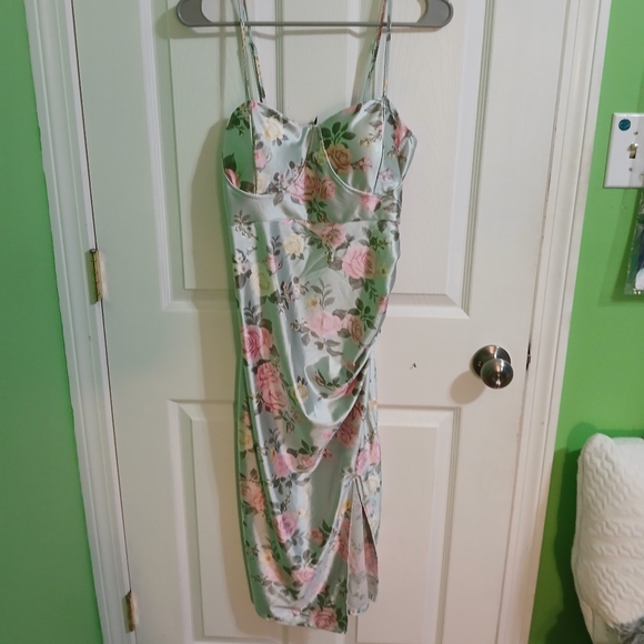 Light Blue Floral Sundress - Picture 1 of 2
